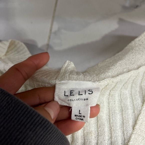 Cream Ribbed Short Sleeve Cardigan - Picture 2 of 4